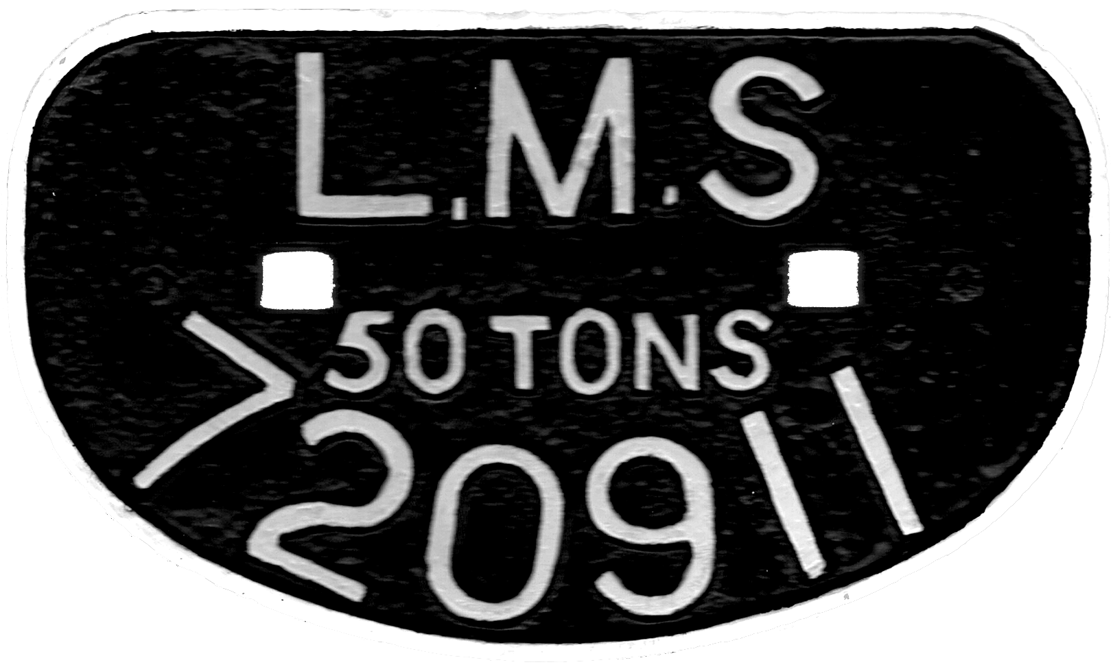 Photograph of number plate of wagon 720911