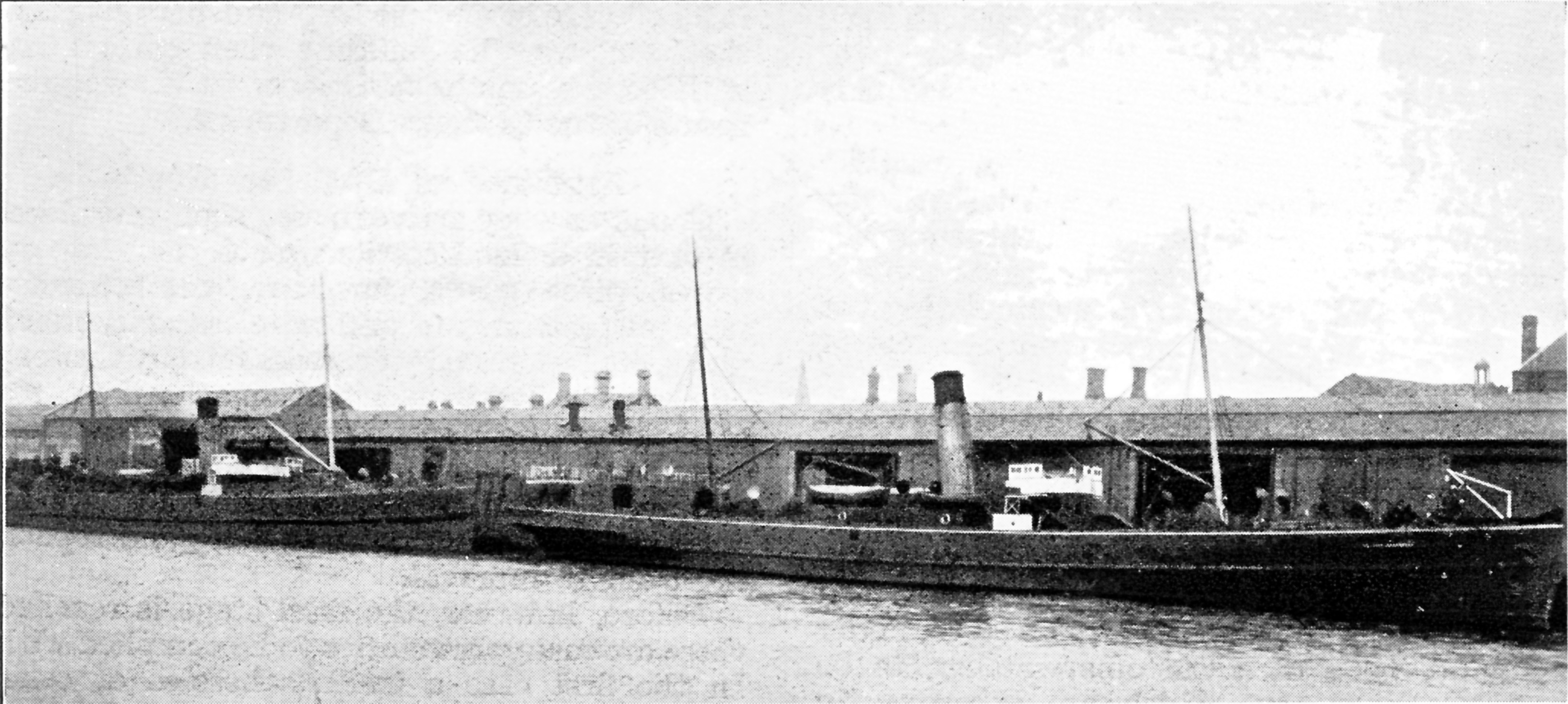 Photo of CARGO BOATS AT RIVERSIDE SHED, DUBLIN