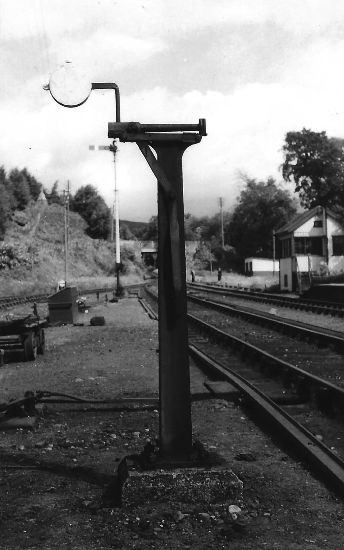 Line side post for Manson apparatus at Garve Photo showing Line side post for Manson apparatus at Garve