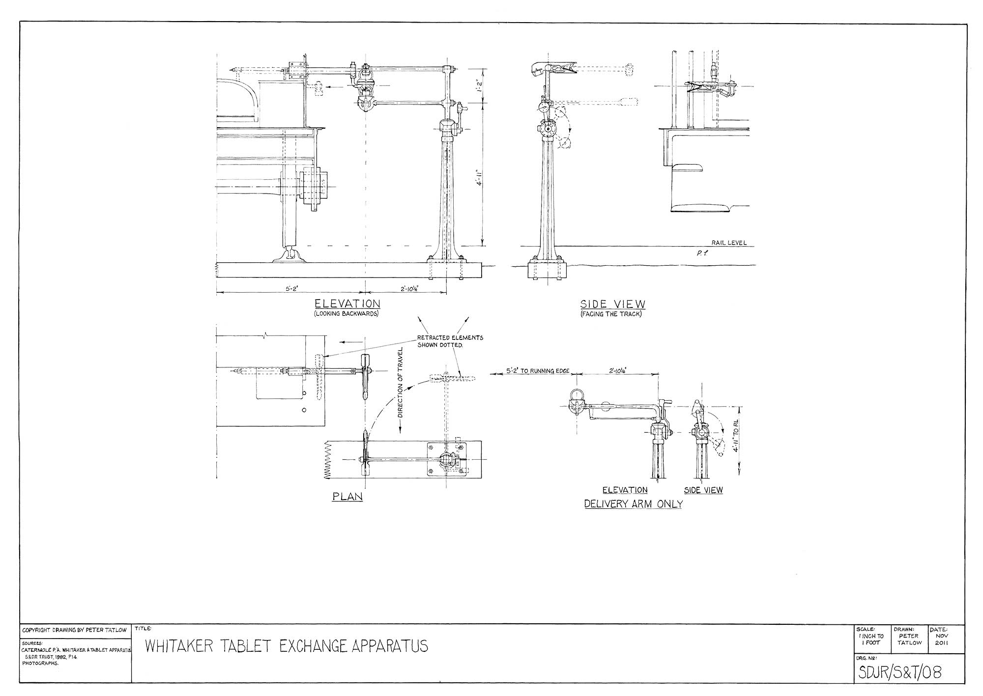 Whitaker tablet exchange apparatus Diagram showing Whitaker tablet exchange apparatus