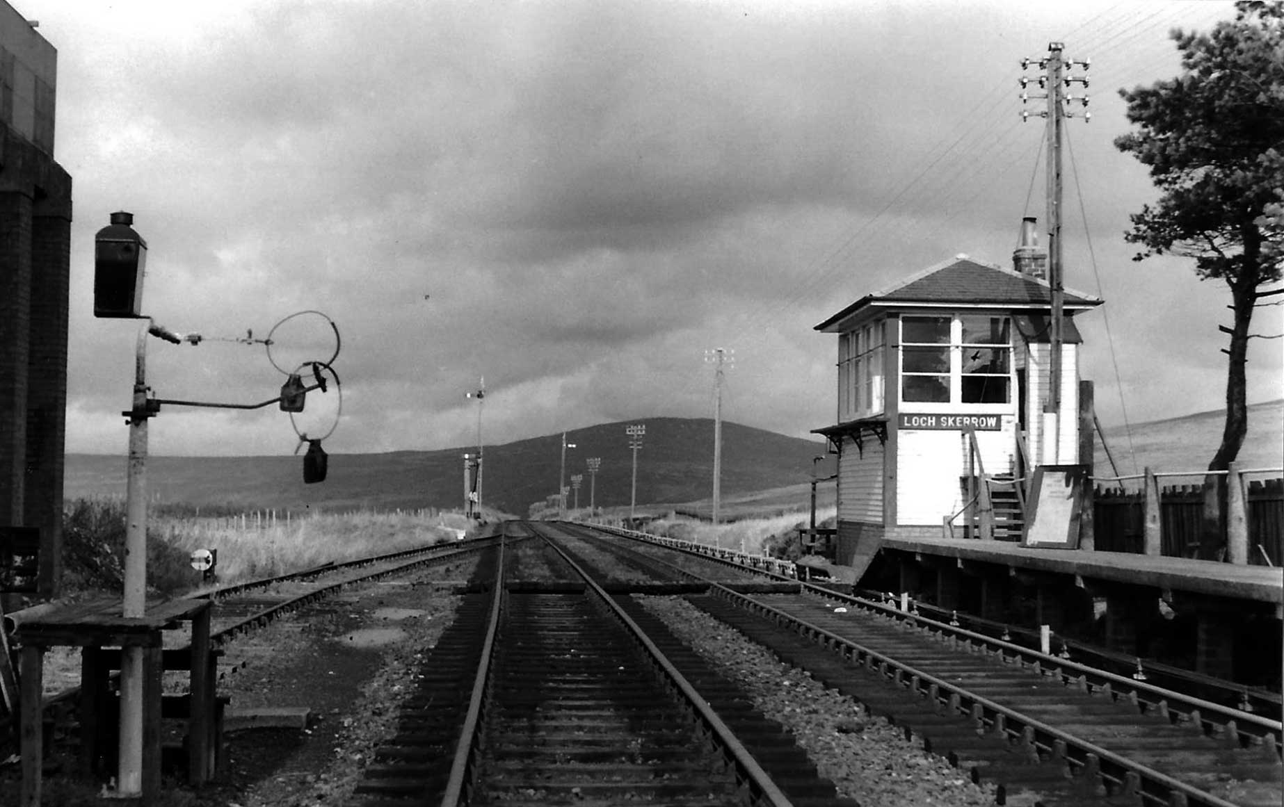 Bryson lineside tablet exchange apparatus Photo showing Bryson lineside tablet exchange apparatus