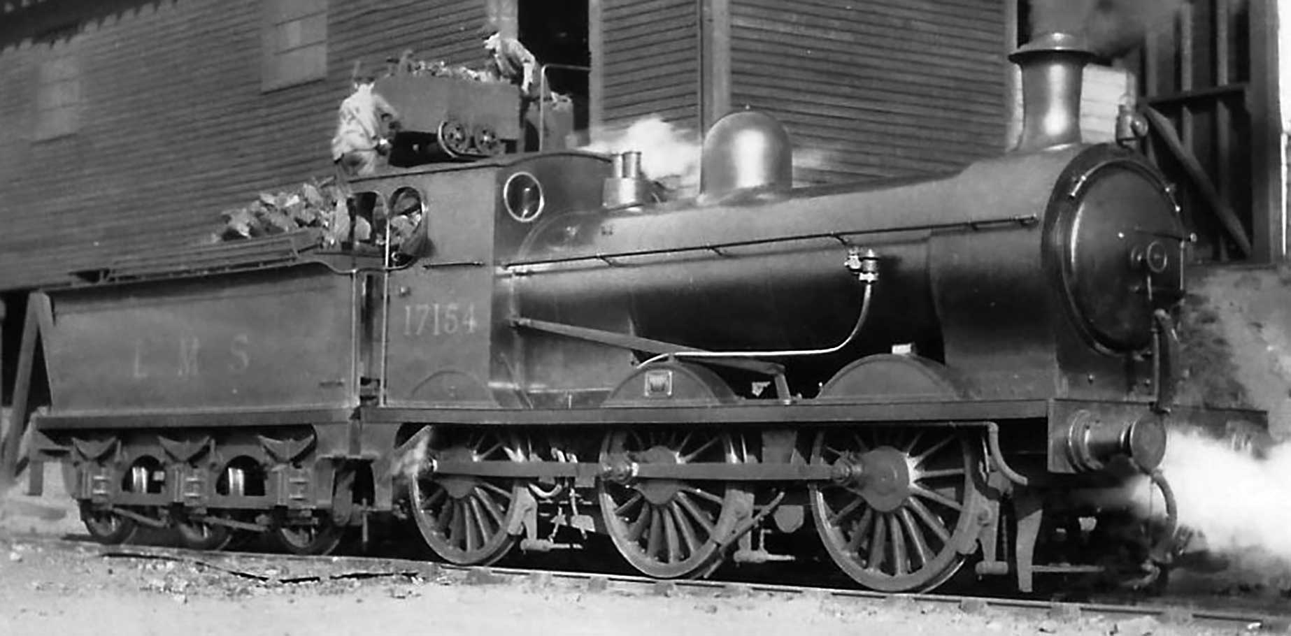Ex-GSWR 0-6-0 Class 22 of 1890 as LMS No. 17154 Photo showing Ex-GSWR 0-6-0 Class 22 of 1890 as LMS No. 17154