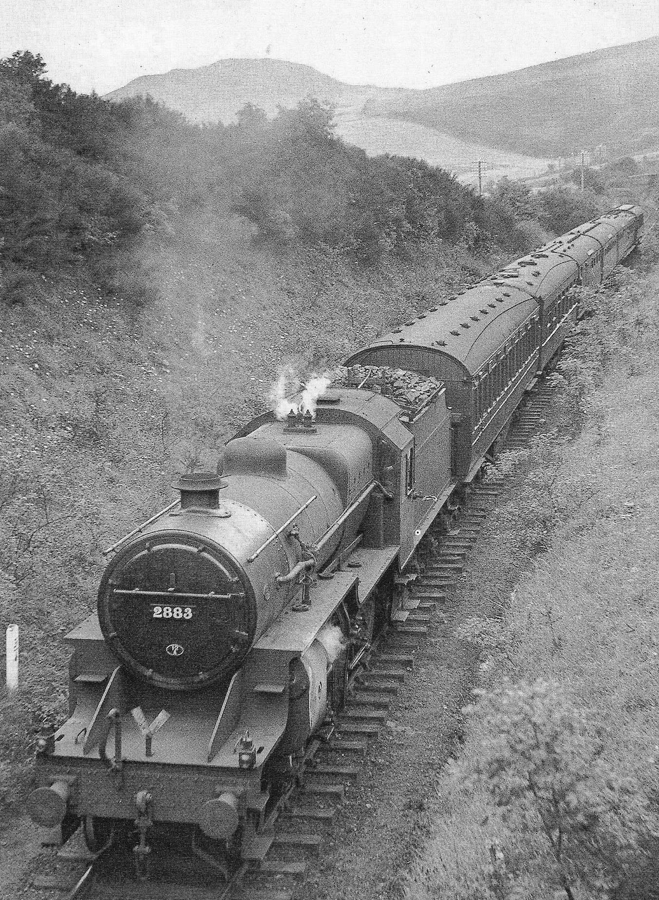 LMS 2-6-0 Crab No. 2883 Photo showing LMS 2-6-0 Crab No. 2883