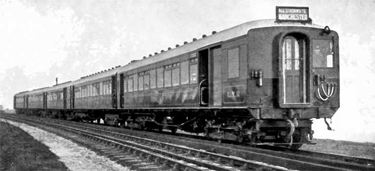 Photo of All-metal stock constructed for the opening of the Manchester-Bury electrification