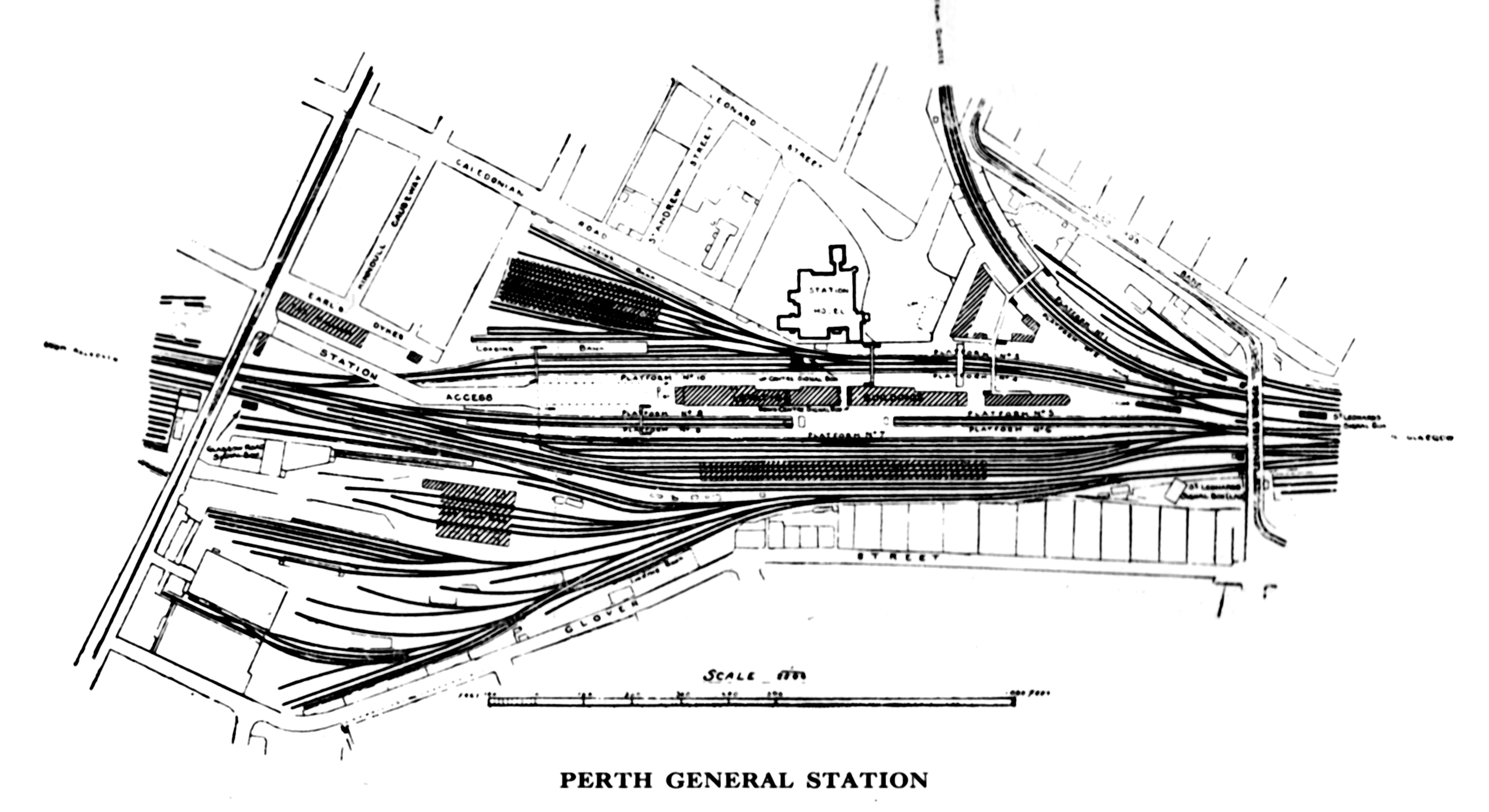 Plan of Perth General Station